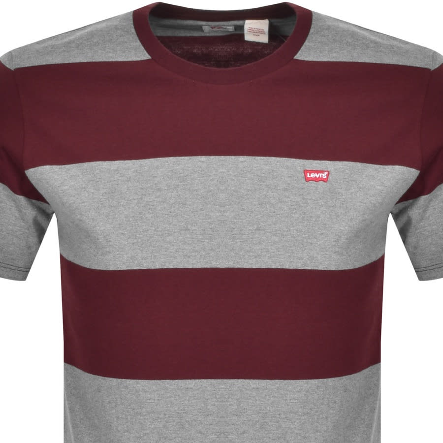 Alternative Image for ProductLevis Original Crew Neck Logo T Shirt Burgundy2